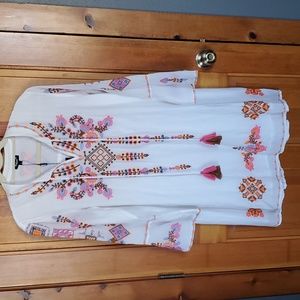 Tolani Boho cotton peasant dress by Tolani Size L